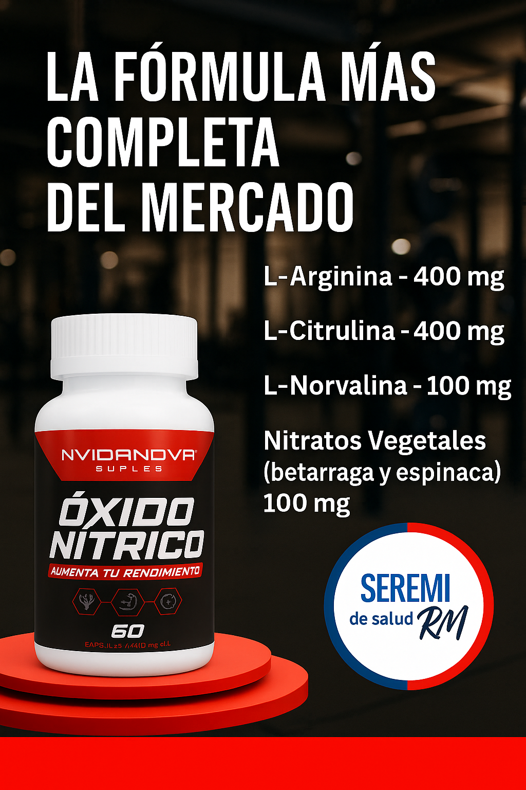 Óxido Nítrico Power™ – Desata tu máximo rendimiento físico y protege tu salud Cardiovascular