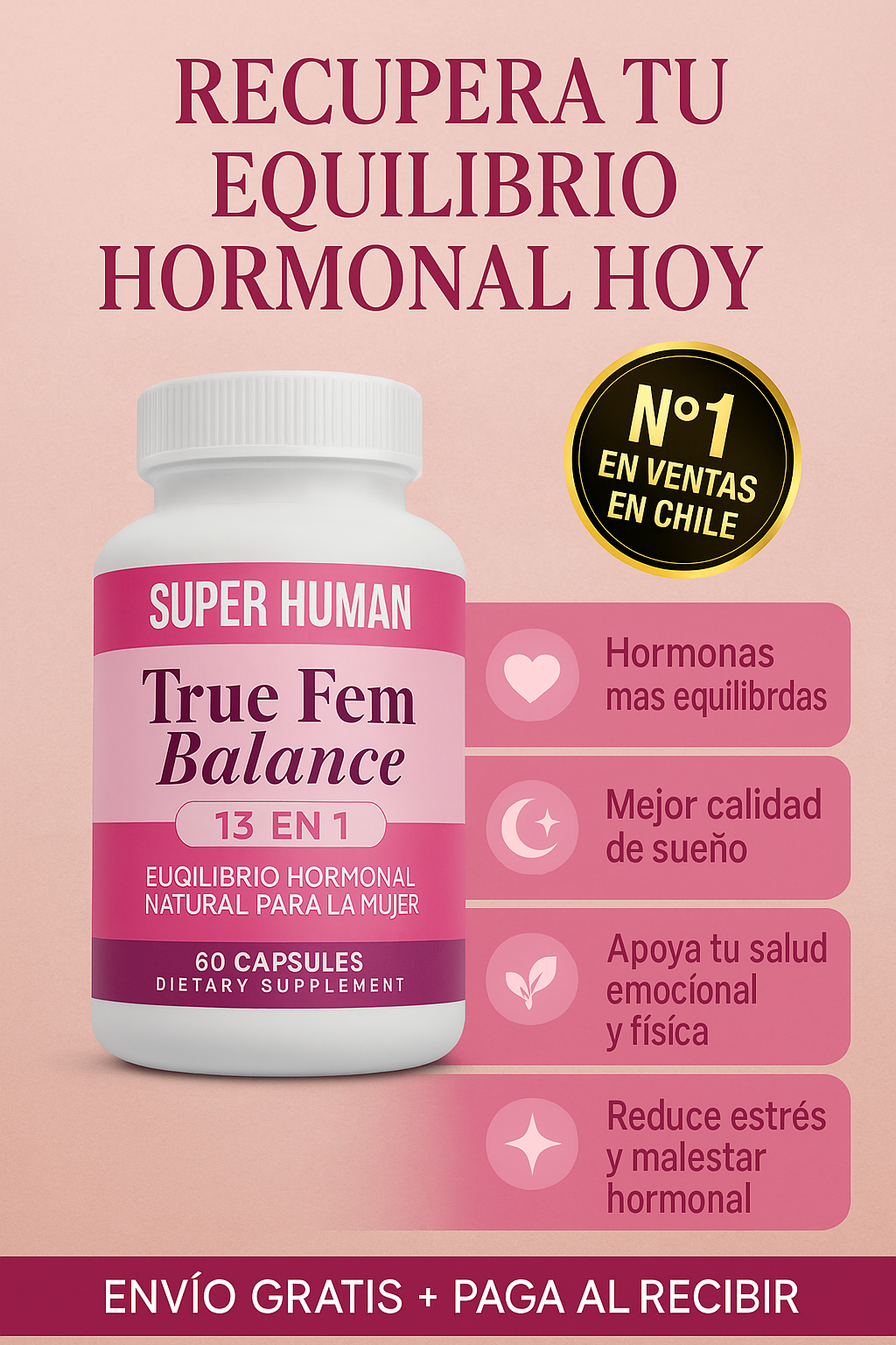 🌸 True Fem Balance – Bienestar hormonal para una vida más equilibrada y plena.