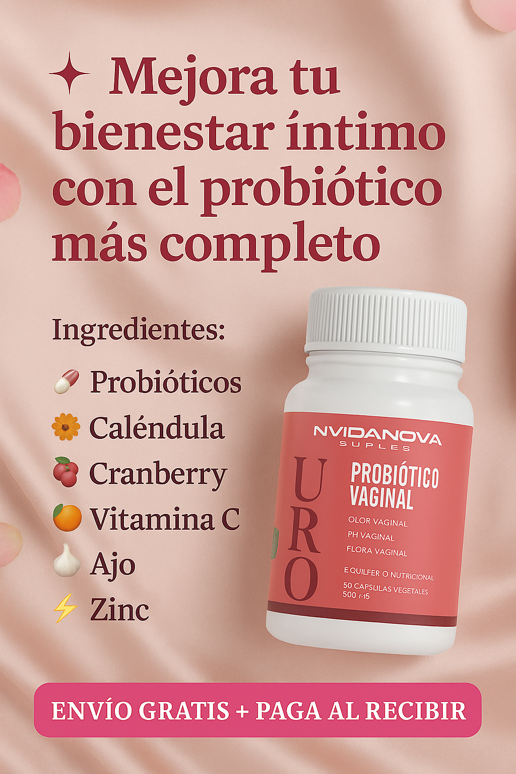 URO Salud Femenina – Probiótico Original 🌸