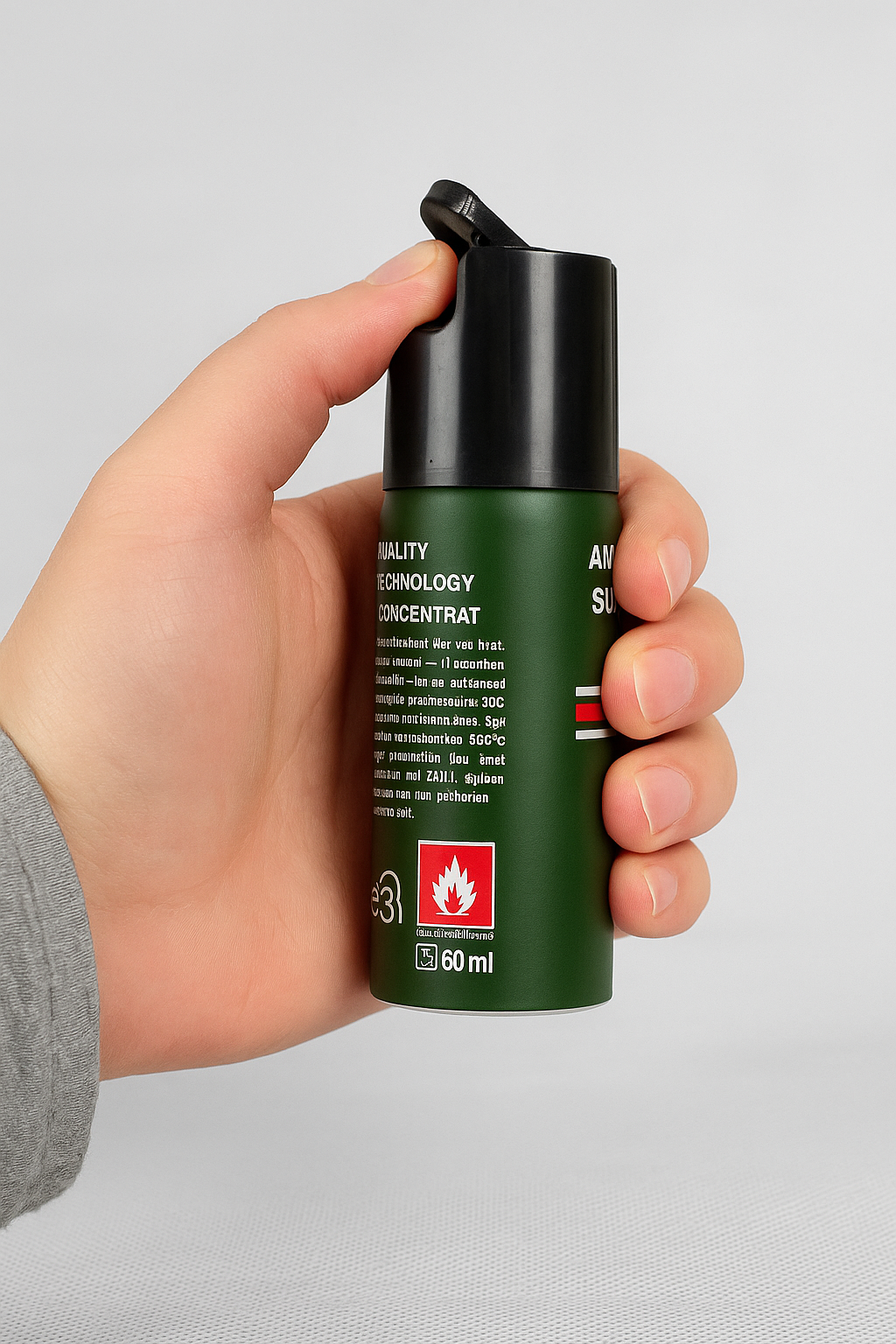 🛡️ Spray de Defensa Personal – Gas Pimienta 60ml 🔒🔥