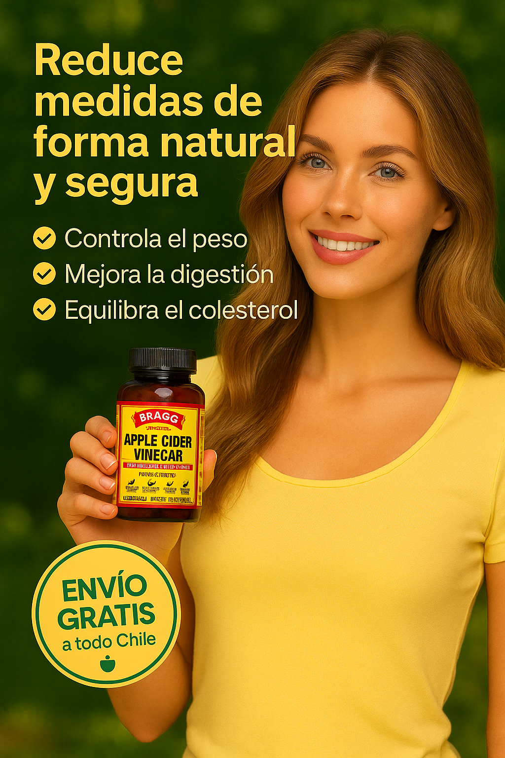 🍏 Vinagre de Manzana Premium – 30 Cápsulas para un Control Natural del Peso 🔥
