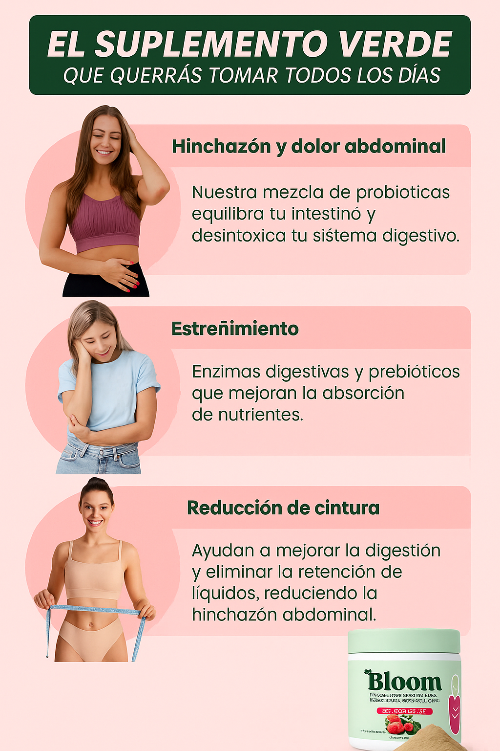 🥝 Bloom Vital – Jugo verde Detox de Frutas y Superalimentos 🍓