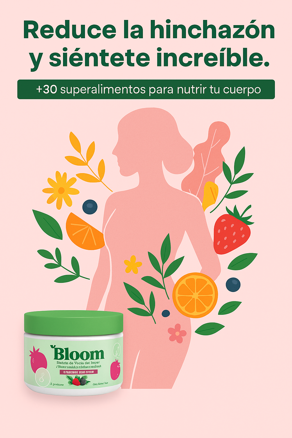 🥝 Bloom Vital – Jugo verde Detox de Frutas y Superalimentos 🍓
