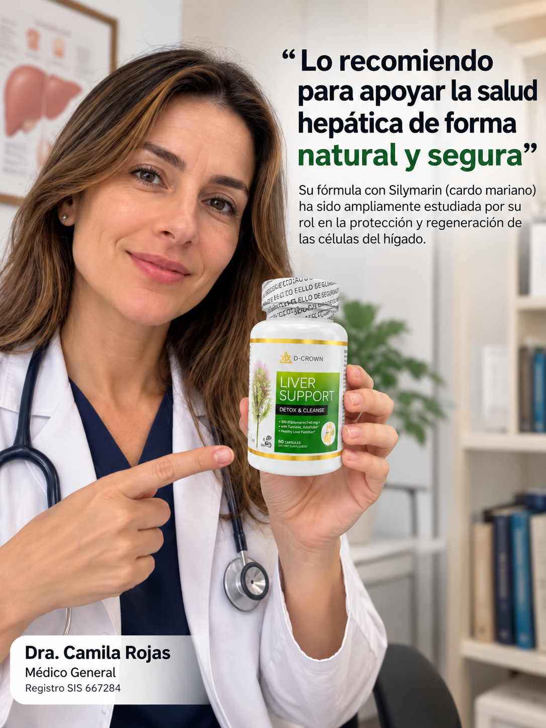LIVER SUPPORT 60 CÁPSULAS – FÓRMULA COMPLETA PARA SANAR EL HÍGADO GRASO