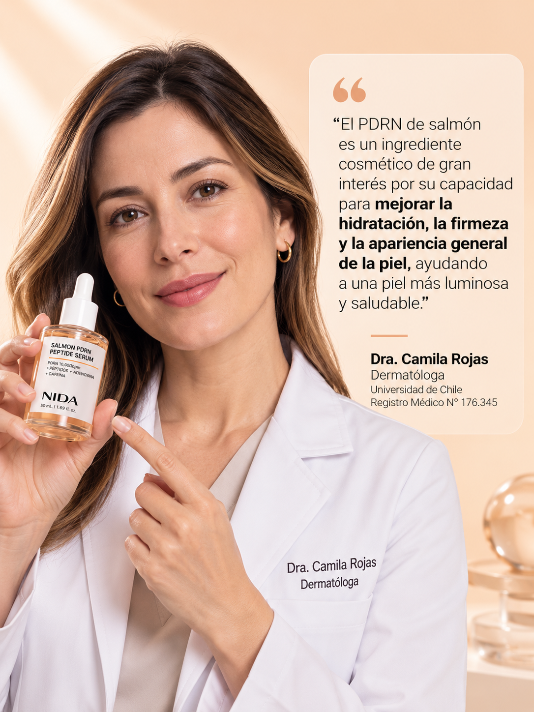 NIDA PDRN DE SALMÓN – Serum Rejuvenecedor Coreano con 6 Péptidos 50 mL