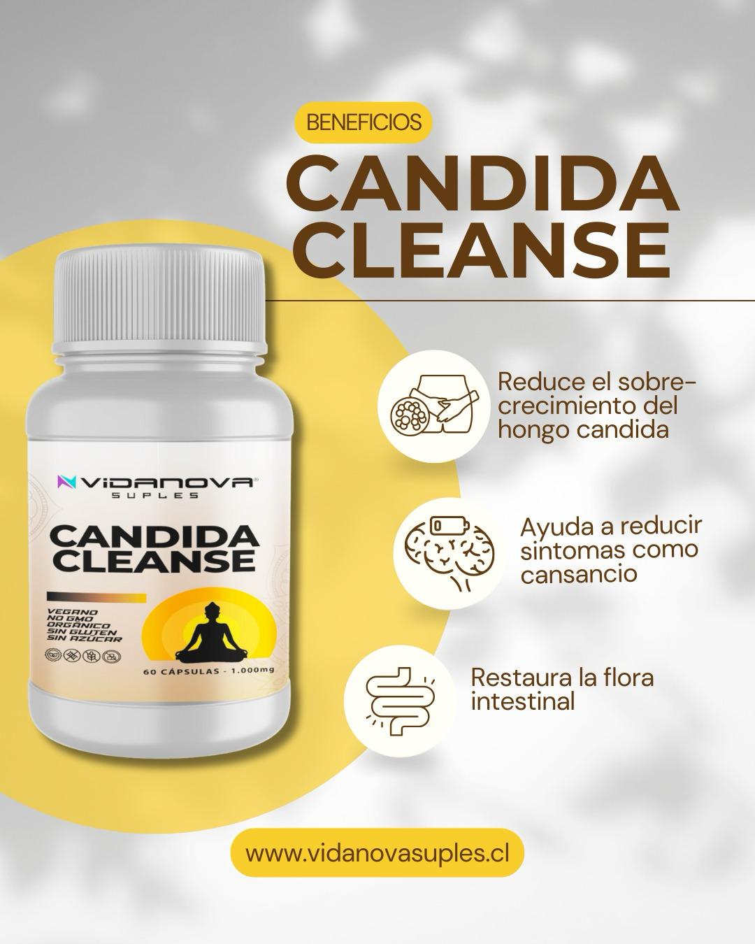 🧘♀️ Candida Cleanse 1000Mg ORIGINAL – 60 Cápsulas 🌿