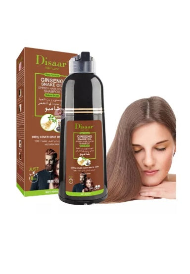 🌿 Shampoo Colorante Natural para Cubrir Canas 400mL