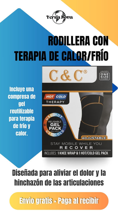 Rodillera Ortopédica de Alivio Rápido con Terapia Calor & Frío (incluye gel) 🔥