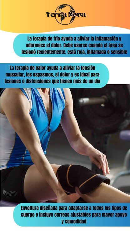 Rodillera Ortopédica de Alivio Rápido con Terapia Calor & Frío (incluye gel) 🔥
