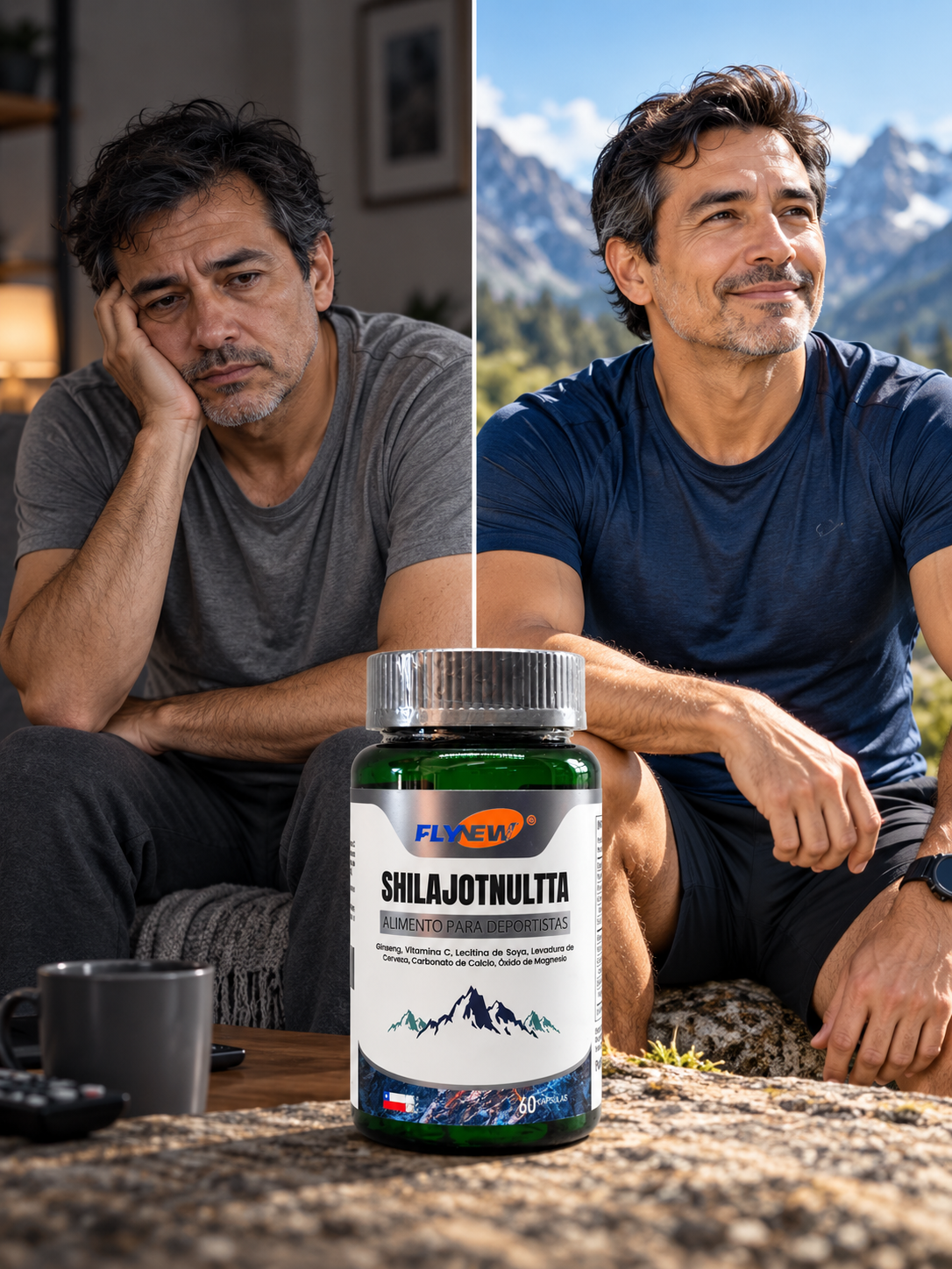 SHILAJIT ULTRA® – Energía y Vitalidad Masculina | 60 Cápsulas🔥