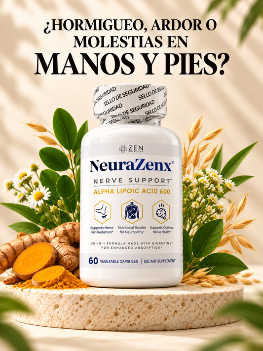 NeuraZenx™ – Fórmula Premium para el Bienestar de Nervios y Extremidades 1200 mg