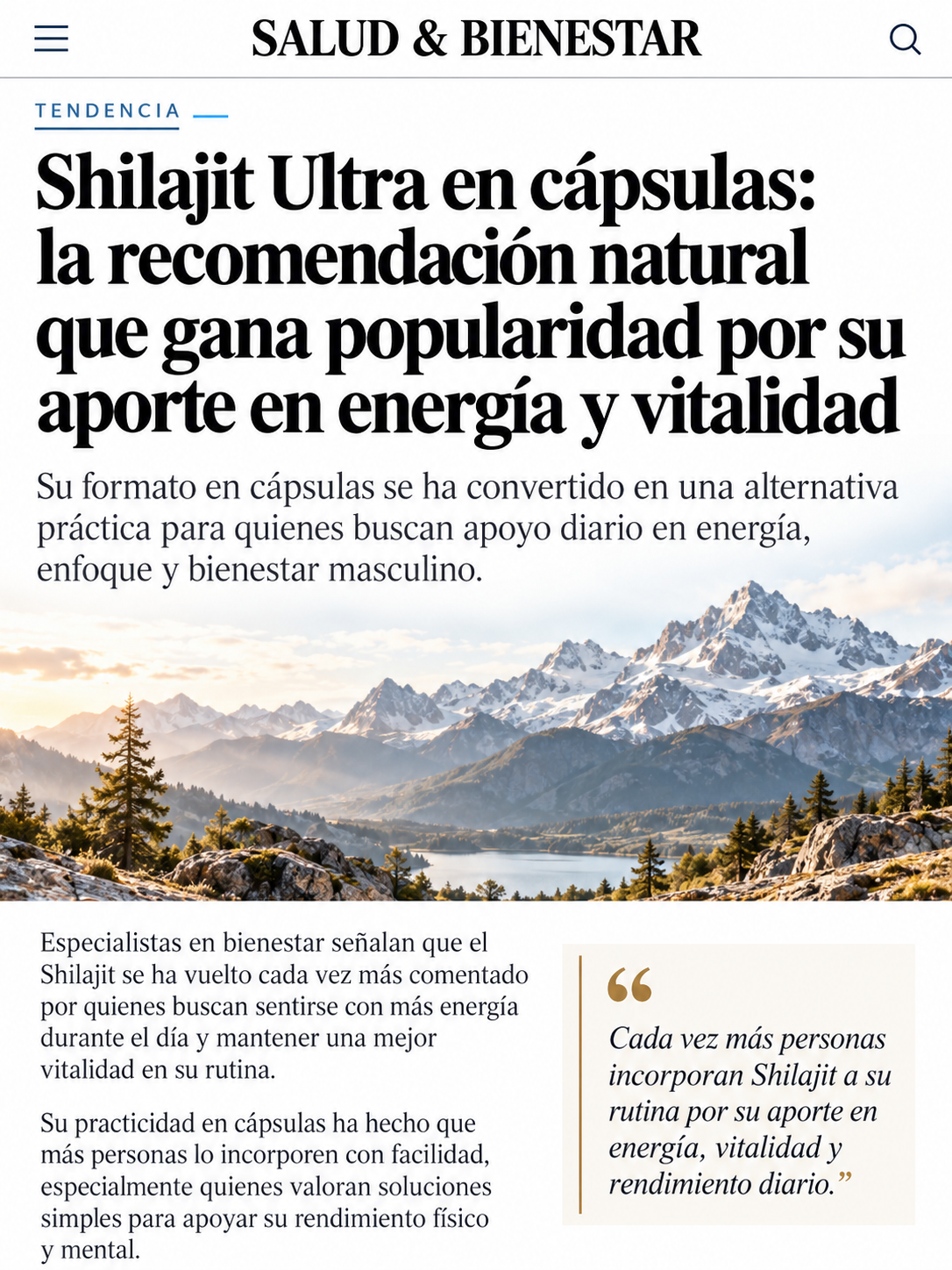 SHILAJIT ULTRA® – Energía y Vitalidad Masculina | 60 Cápsulas🔥