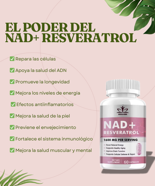 NAD+RESVERATROL 60 CÁPSULAS