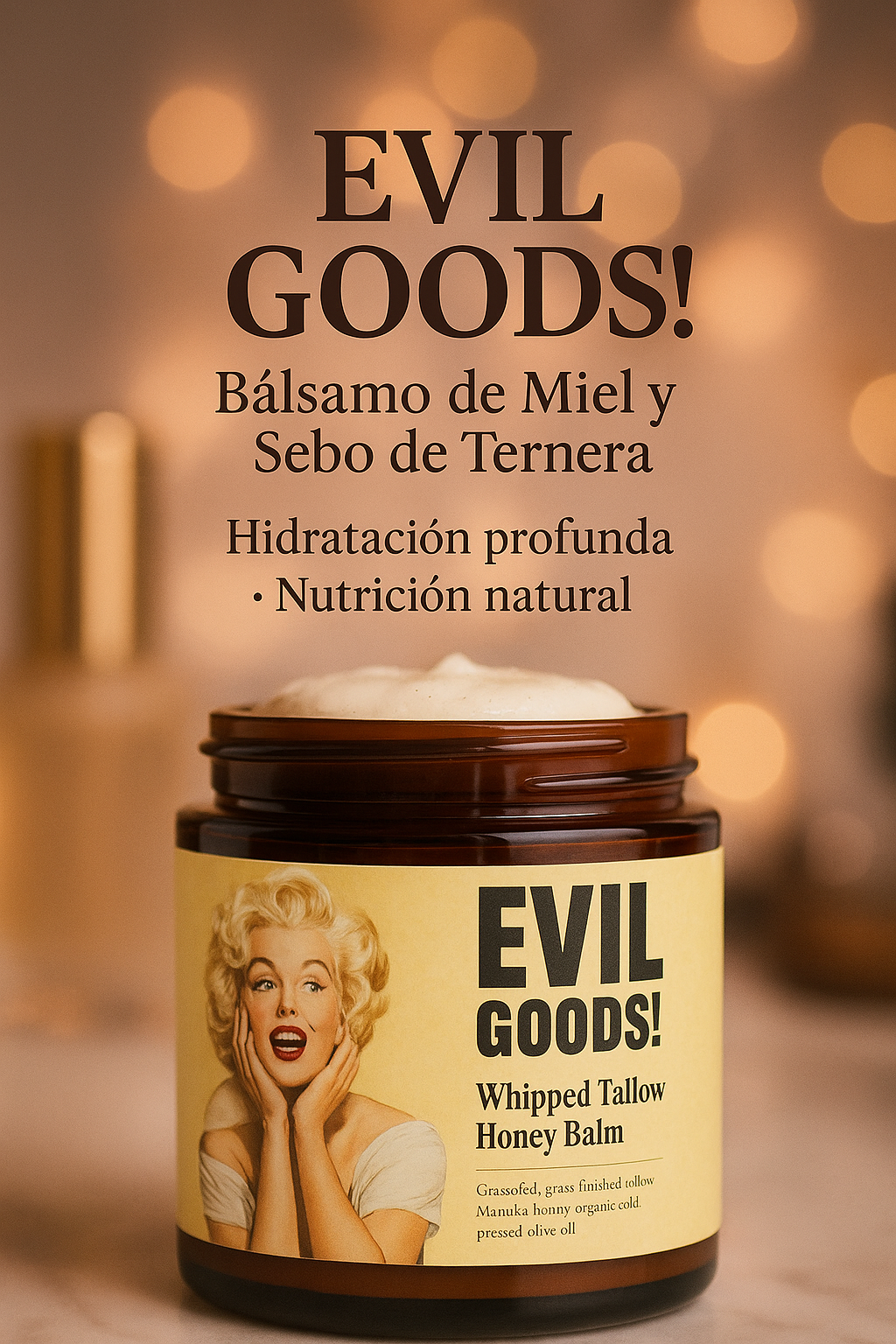 🍯 EVIL GOODS – Crema Antiedad Premium, El elixir natural de la juventud
