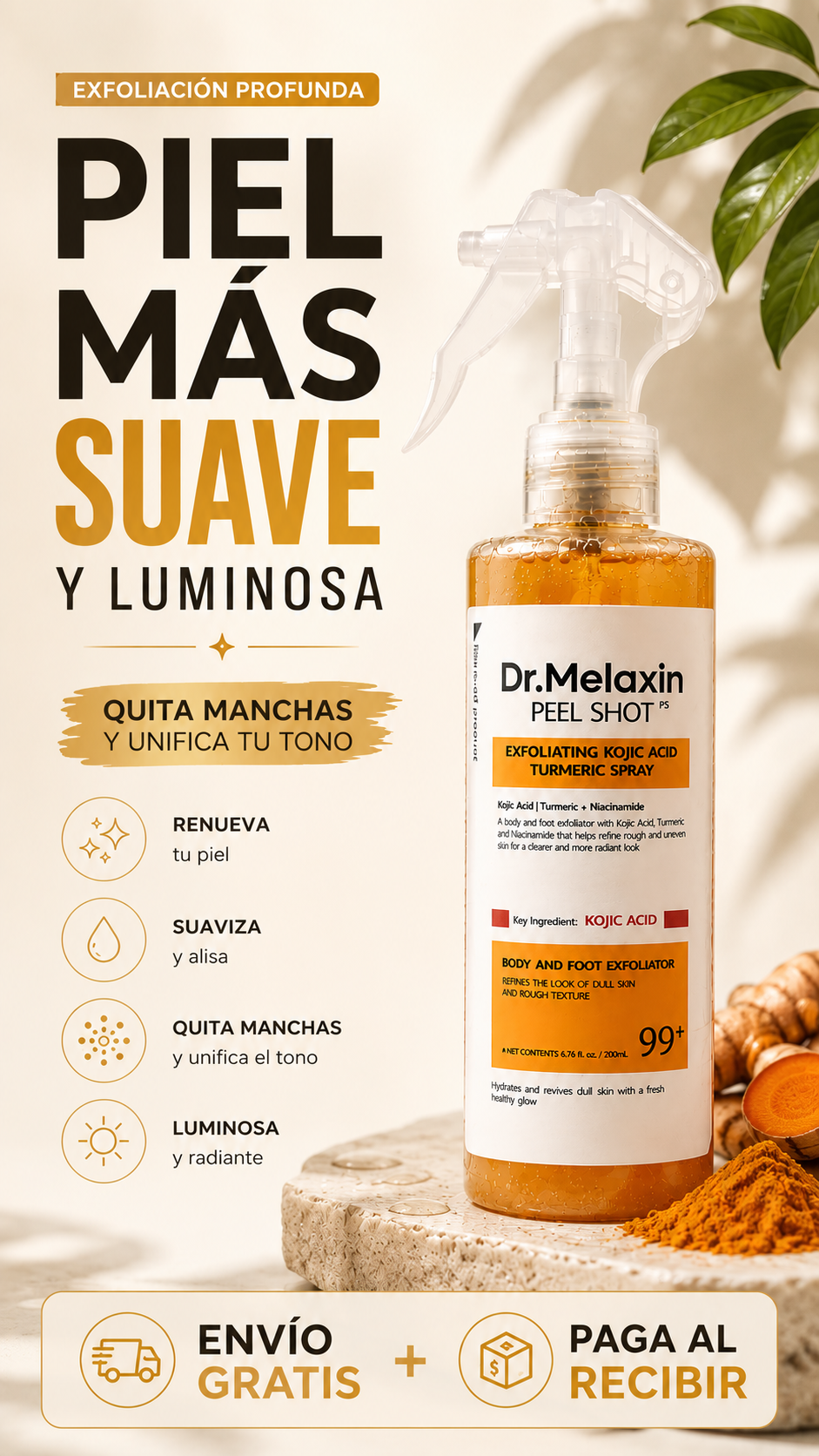 Dr. Melaxin Peel Shot™ – Exfoliante Coreano para una Piel sin manchas y Radiante