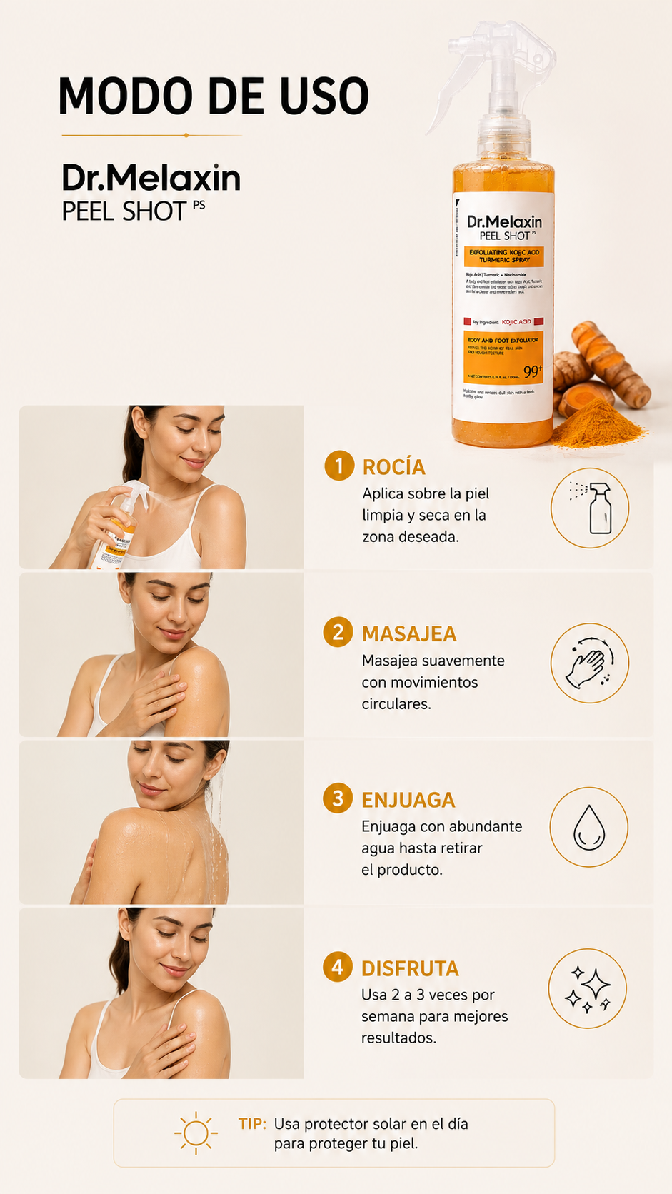 Dr. Melaxin Peel Shot™ – Exfoliante Coreano para una Piel sin manchas y Radiante