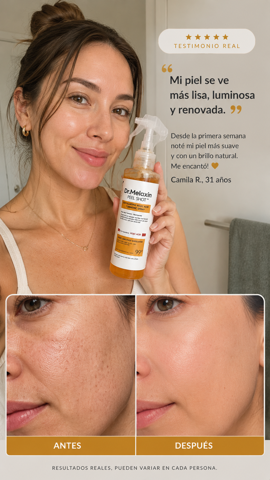 Dr. Melaxin Peel Shot™ – Exfoliante Coreano para una Piel sin manchas y Radiante