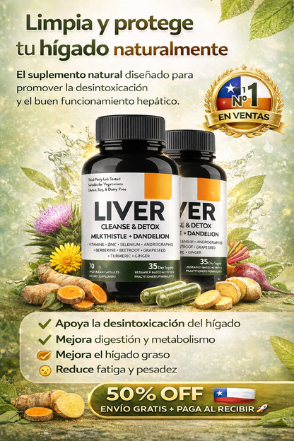 🌿 Liver Cleanse Detox – Limpieza hepática para sanar el hígado graso naturalmente💚