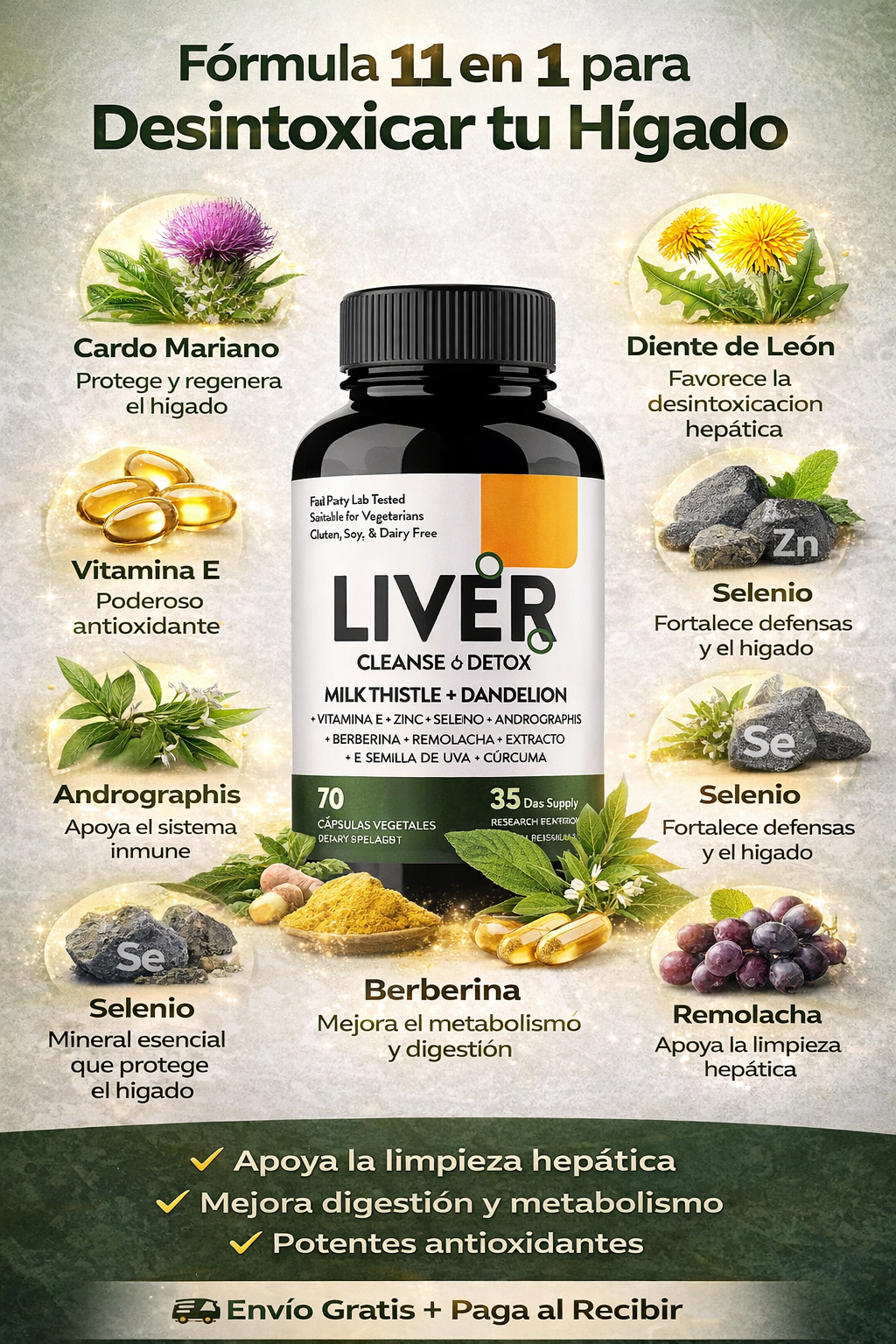 🌿 Liver Cleanse Detox – Limpieza hepática para sanar el hígado graso naturalmente💚