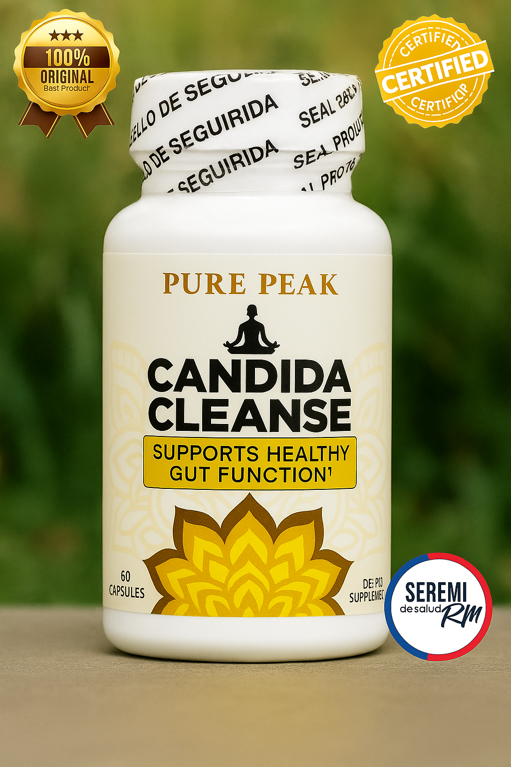 🌿 CÁNDIDA CLEANSE ORIGINAL 🍄 60 CÁPSULAS - Detox natural para reducir hinchazón y mejorar tu digestión