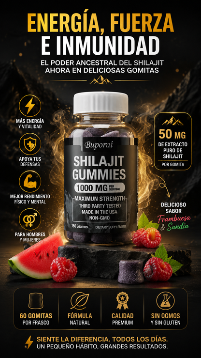 ⚡Shilajit Gomitas 1000mg - Máxima Potencia y energía