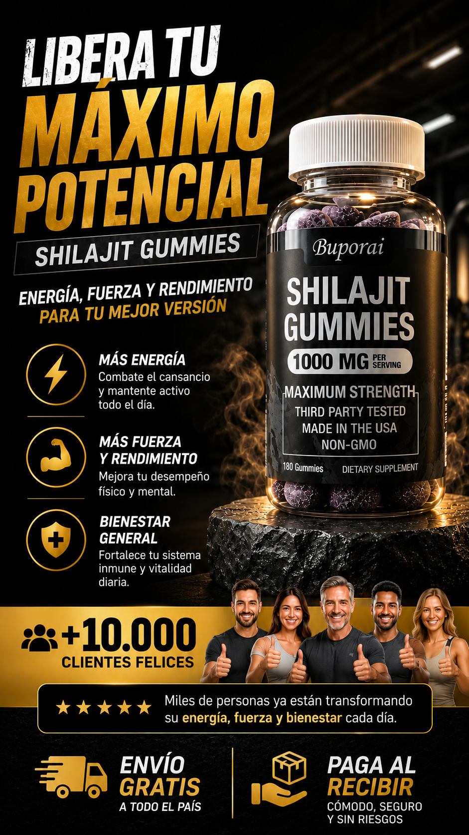 ⚡Shilajit Gomitas 1000mg - Máxima Potencia y energía