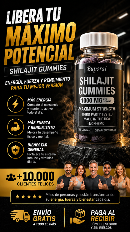 ⚡Shilajit Gomitas 1000mg - Máxima Potencia y energía