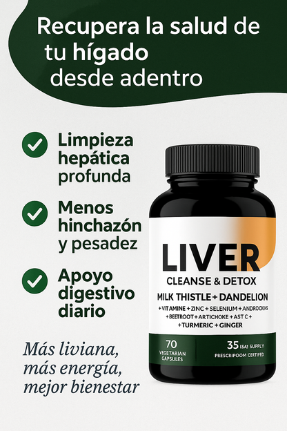 🌿 Liver Cleanse Detox – Limpieza hepática para sanar el hígado graso naturalmente💚