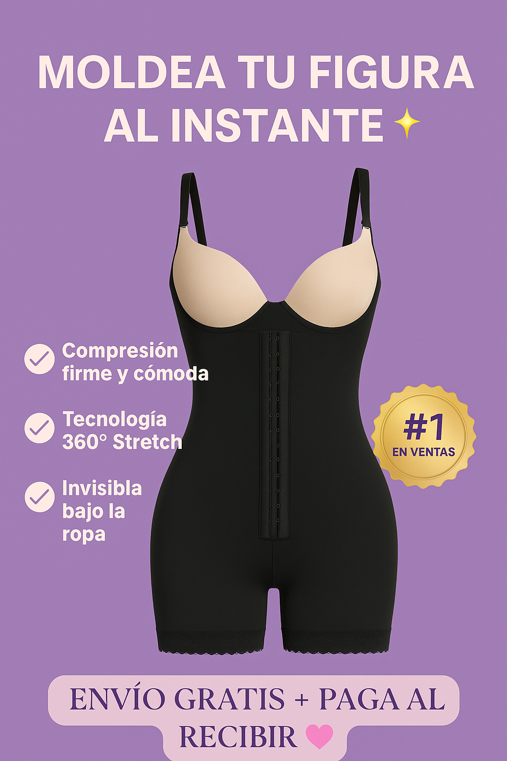 ✨ Faja Reductora Completa 💖 – Moldea tu figura  y logra una Reducción Instantánea del Abdomen 🔥