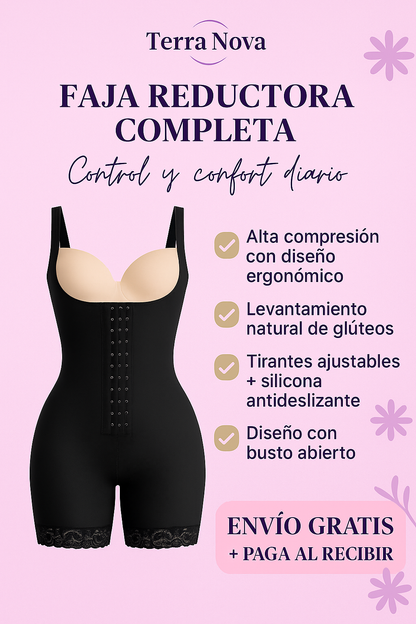 ✨ Faja Reductora Completa 💖 – Moldea tu figura  y logra una Reducción Instantánea del Abdomen 🔥