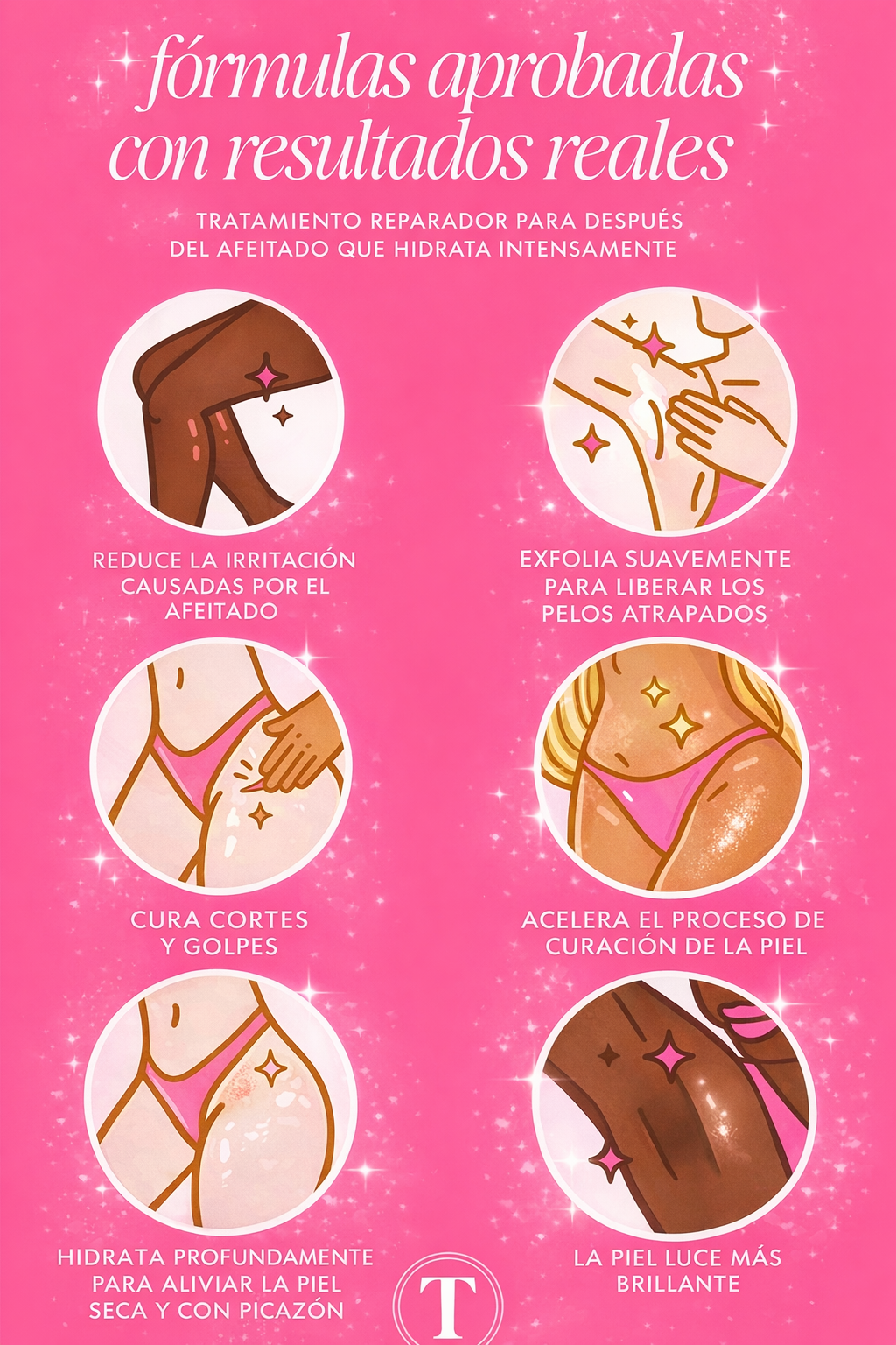 ✨Aceite Trully Alivio Inmediato Post Depilación 🌸 Reduce irritación, ardor y enrojecimiento