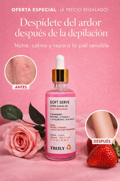 ✨Aceite Trully Alivio Inmediato Post Depilación 🌸 Reduce irritación, ardor y enrojecimiento