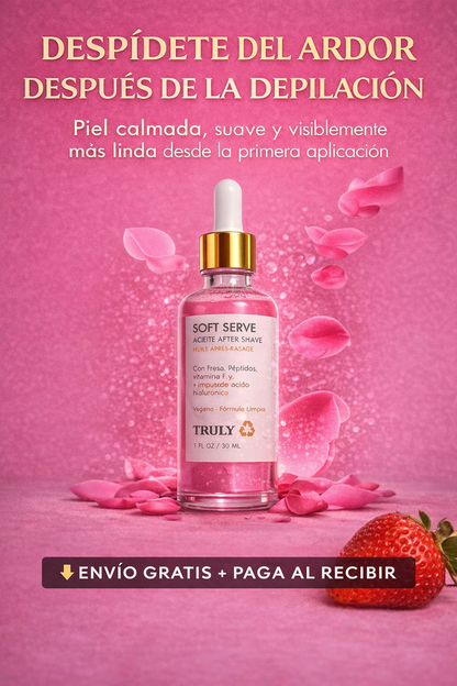 ✨Aceite Trully Alivio Inmediato Post Depilación 🌸 Reduce irritación, ardor y enrojecimiento