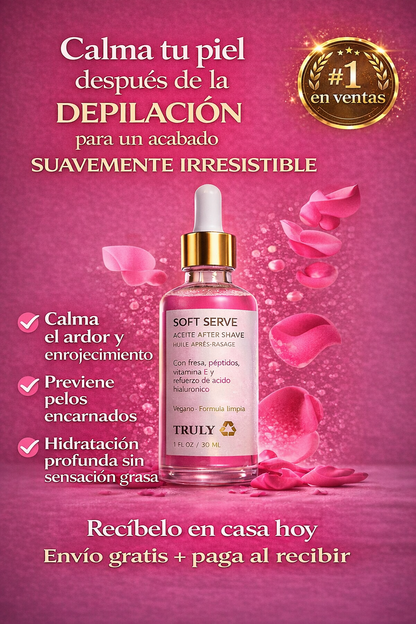 ✨Aceite Trully Alivio Inmediato Post Depilación 🌸 Reduce irritación, ardor y enrojecimiento