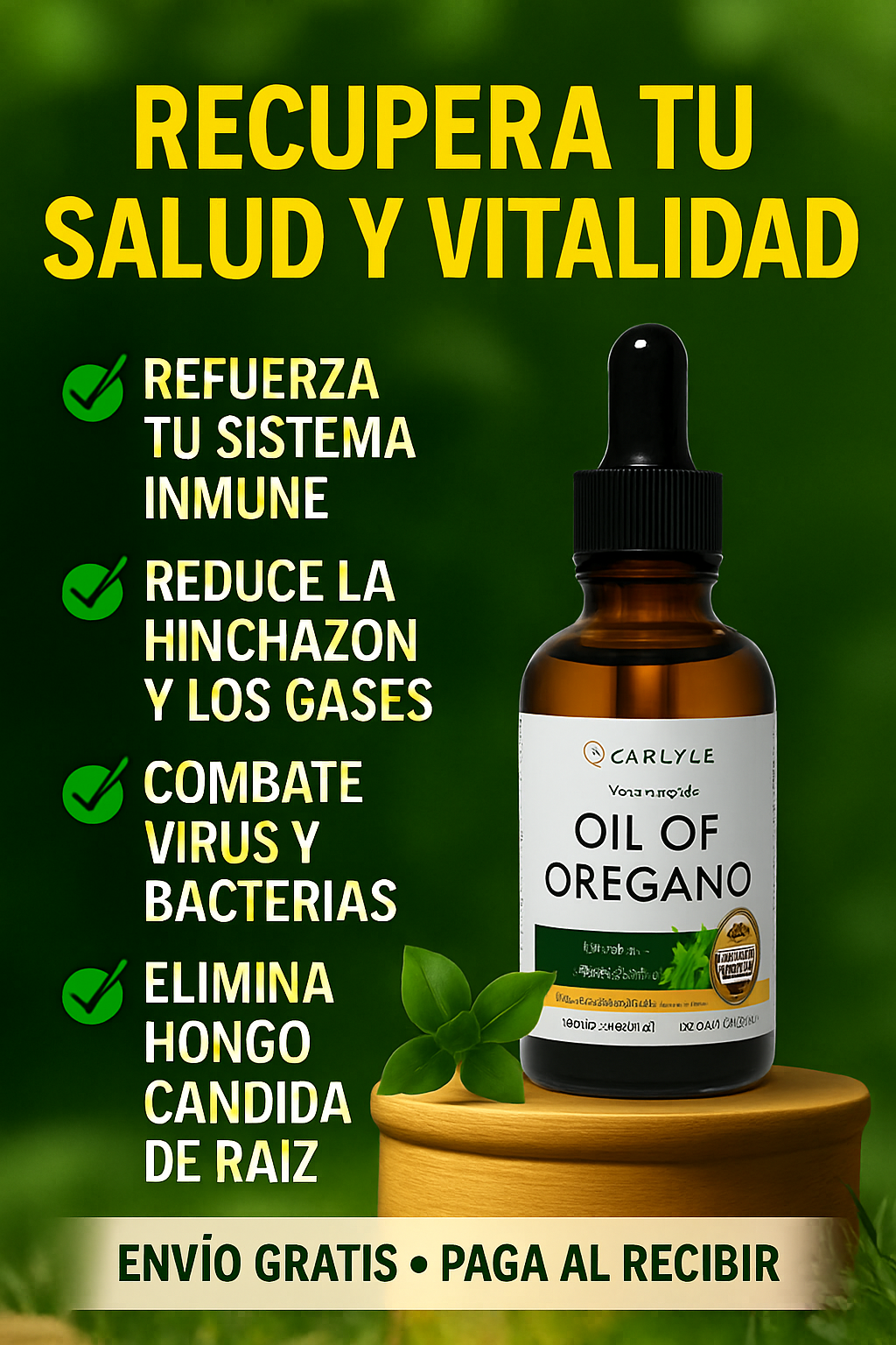 ⭐ Aceite de Orégano en Gotas – Recupera tu Bienestar Natural
