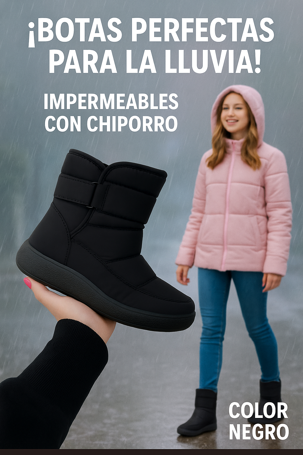 Botines Impermeables con chiporro 🔥