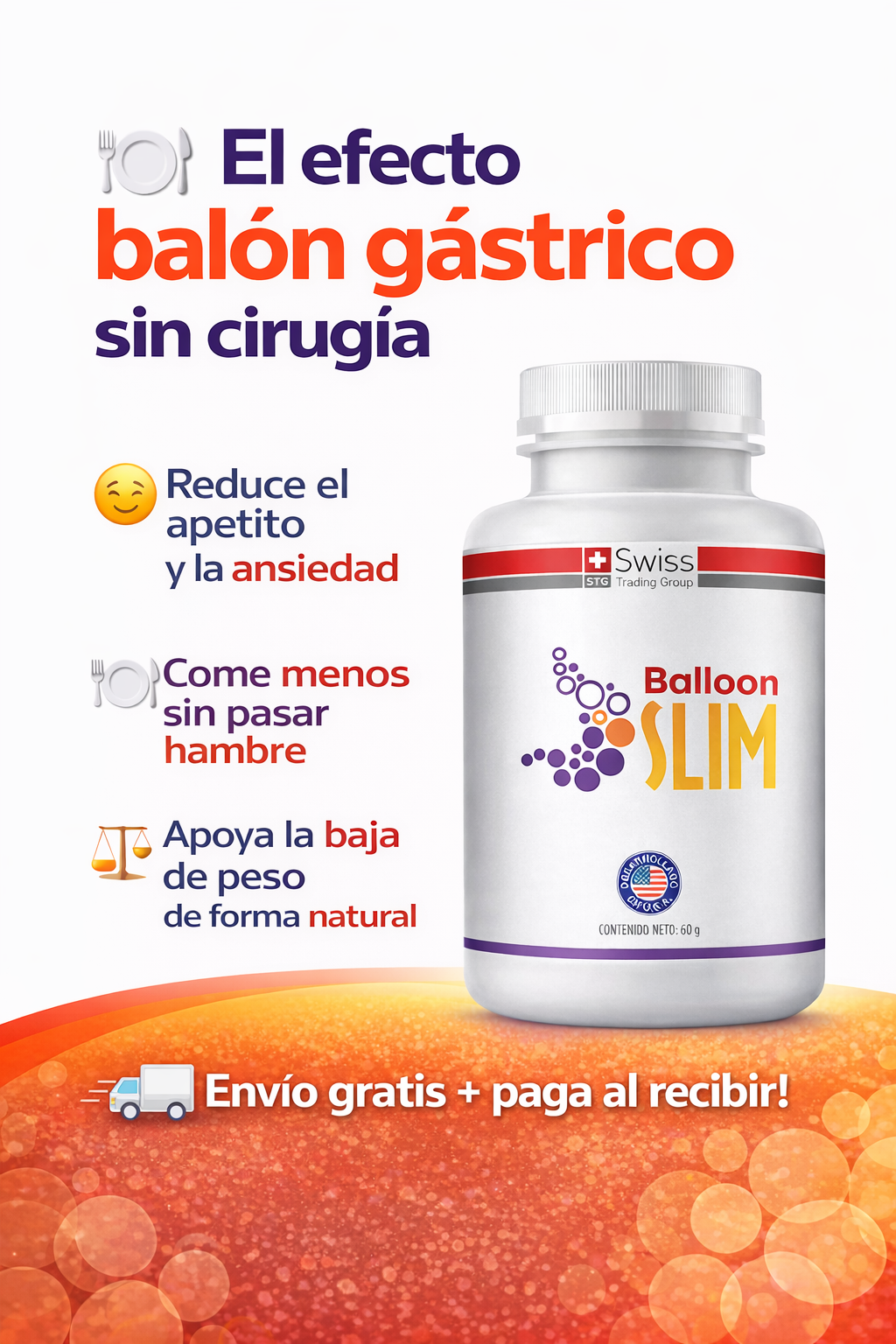 Balloon Slim 120 cápsulas – Controla el apetito naturalmente sin efecto rebote 🌿
