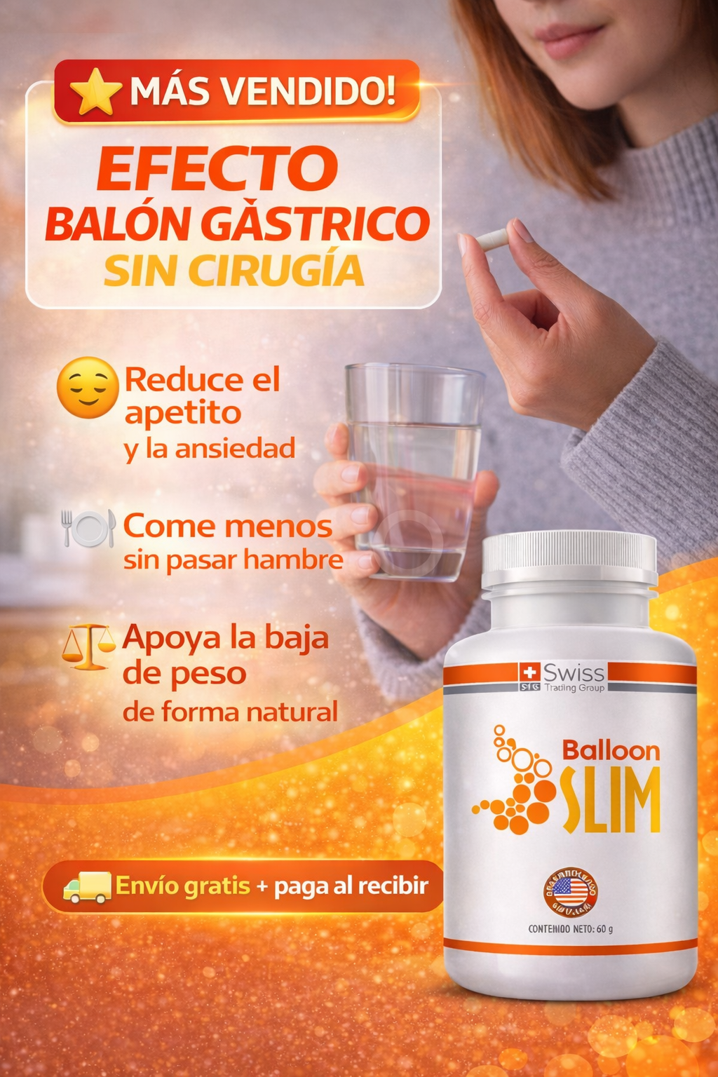 Balloon Slim 120 cápsulas – Controla el apetito naturalmente sin efecto rebote 🌿