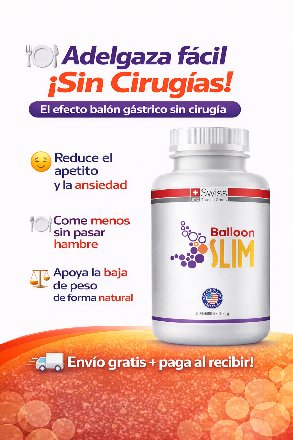 Balloon Slim 120 cápsulas – Controla el apetito naturalmente sin efecto rebote 🌿