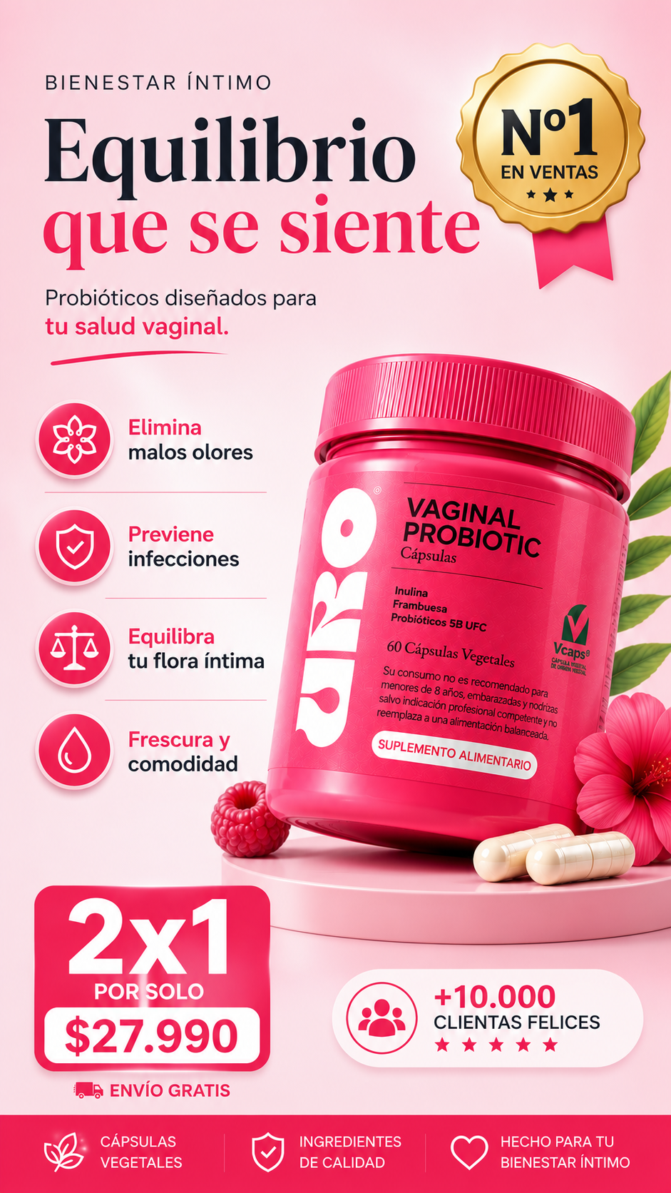 URO Probióticos Original - Salud íntima Femenina 🌸