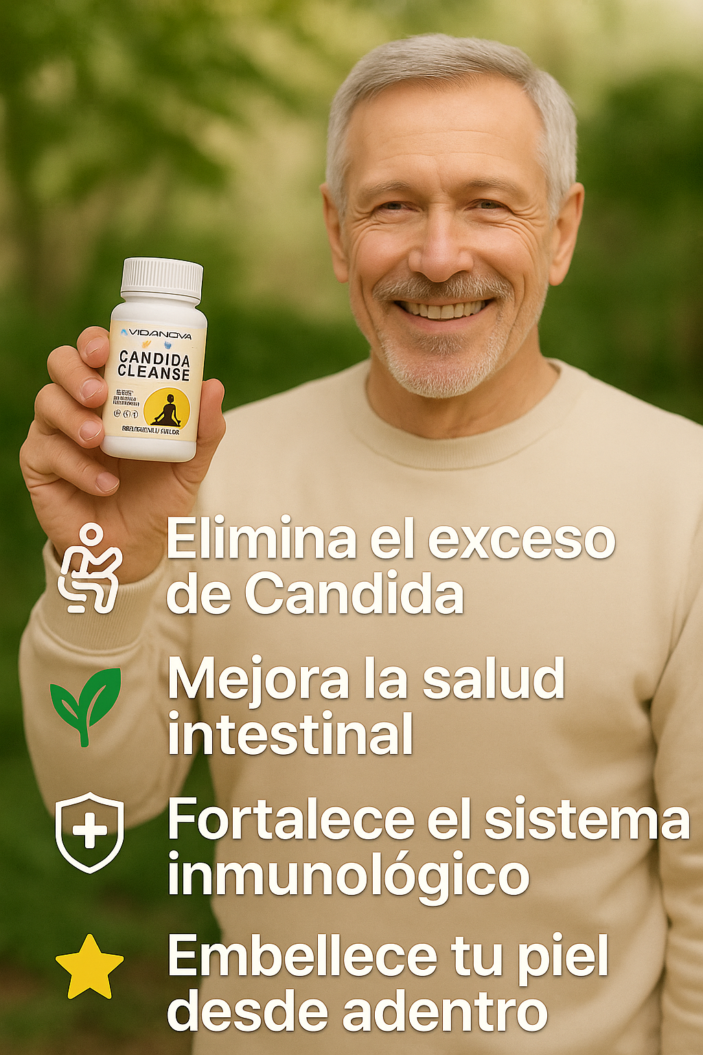 🧘‍♀️ Candida Cleanse 1000Mg ORIGINAL – 60 Cápsulas 🌿
