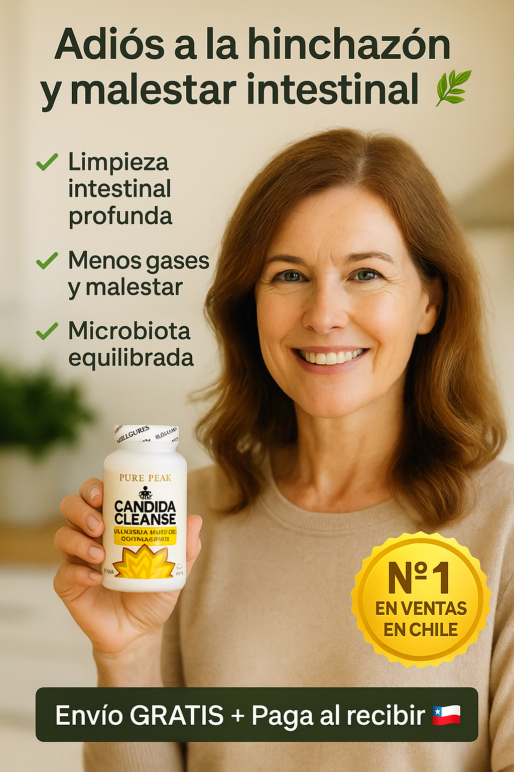 🌿 CÁNDIDA CLEANSE ORIGINAL 🍄 60 CÁPSULAS - Detox natural para reducir hinchazón y mejorar tu digestión
