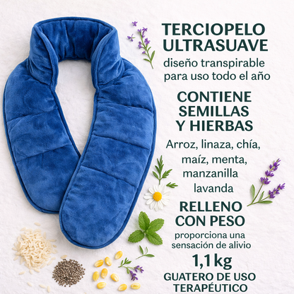 🌿 Guatero de Semillas para Cuello y Hombros - Alivia el dolor y la inflamación naturalmente