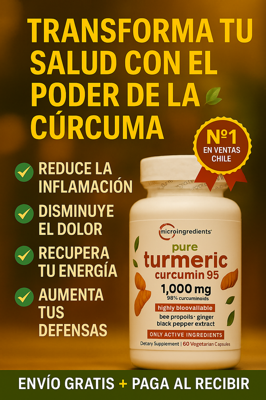 🌿Cúrcuma Complex 4 en 1 – Alivio natural para la inflamación y el dolor 💪