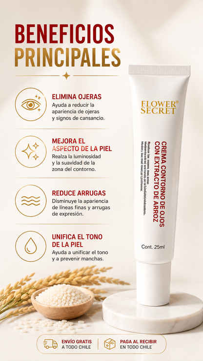 Contorno de ojos de Arroz FLOWER SECRET 25 mL