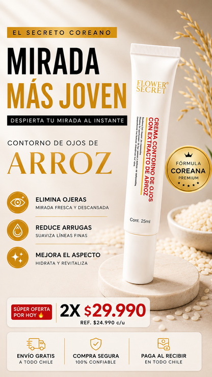 Contorno de ojos de Arroz FLOWER SECRET 25 mL