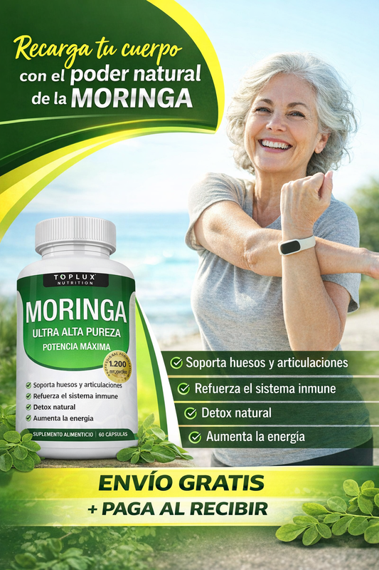Moringa Premium 60 Cápsulas - Recupera tu energía y fortalece tu cuerpo naturalmente