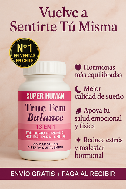 🌸 True Fem Balance – Bienestar hormonal para una vida más equilibrada y plena.
