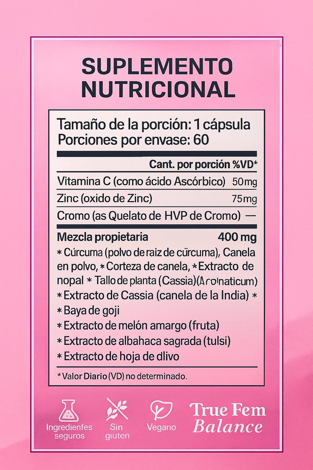 🌸 True Fem Balance – Bienestar hormonal para una vida más equilibrada y plena.