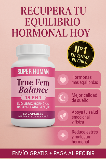 🌸 True Fem Balance – Bienestar hormonal para una vida más equilibrada y plena.